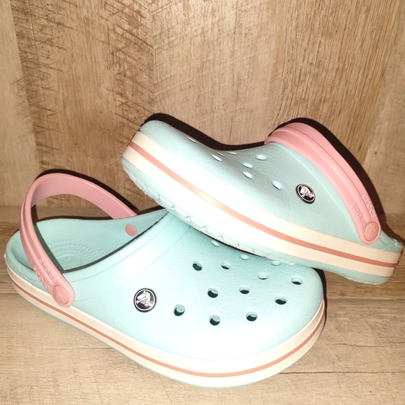 Crocs Blue/Pink - Picture 2 of 7